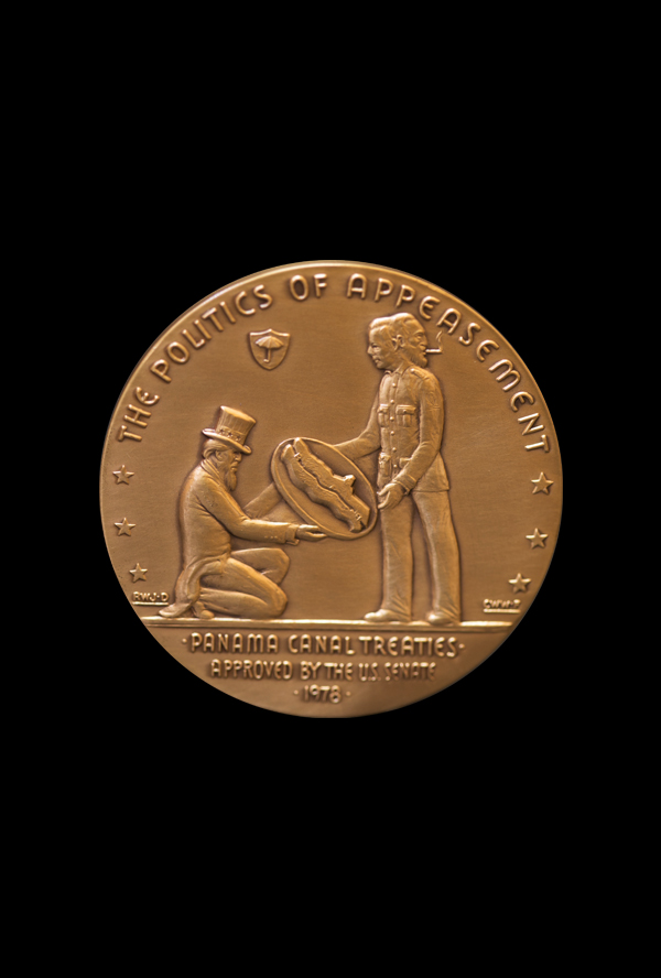 Satirical medal of the Torrijos-Carter Treaties